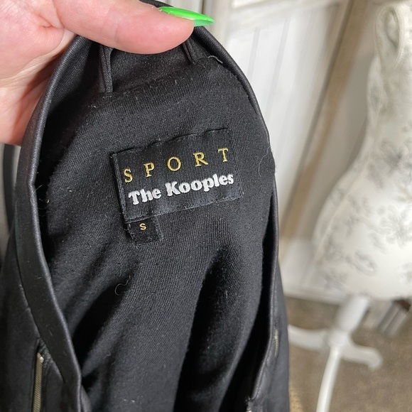 The Kooples Sport Womens Small Full Zip Zipper Accents Jacket Black - Picture 4 of 6